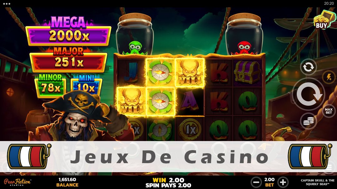 Démo de la machine à sous Captain Skull & the Squidly Seas