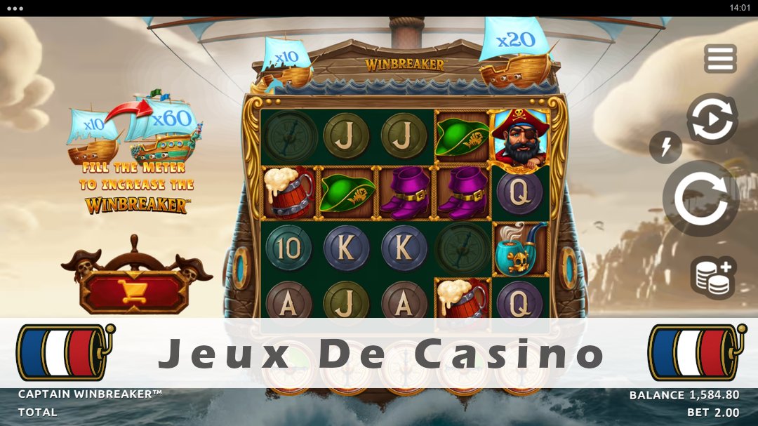 Démo de la machine à sous Captain Winbreaker