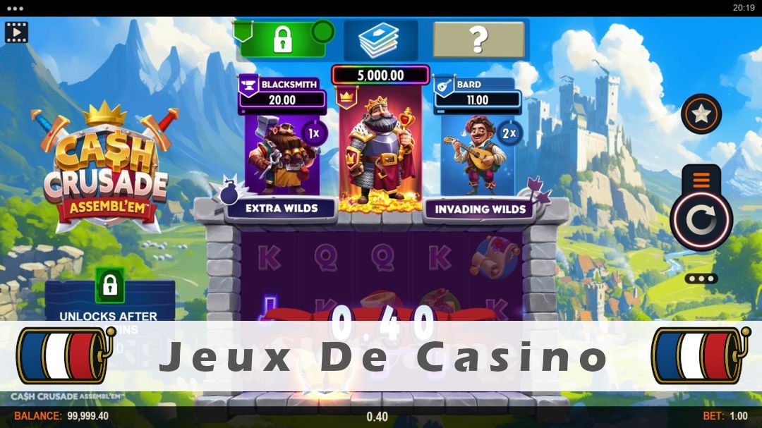 Démo de la machine à sous Cash Crusade ASSEMBLEM