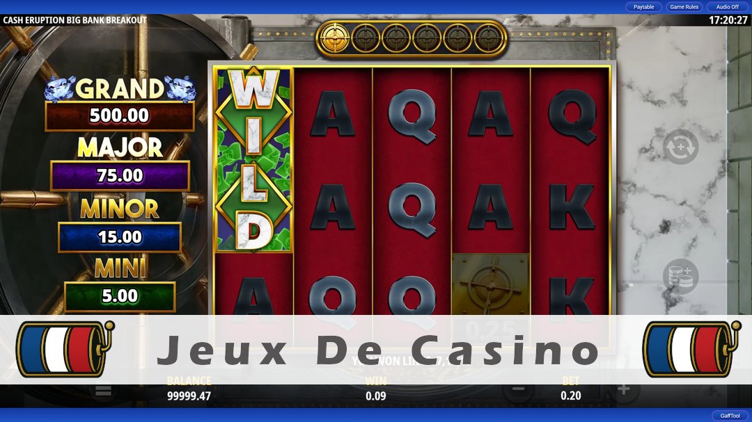 Démo de la machine à sous Cash Eruption Big Bank Breakout