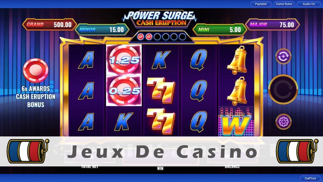 Démo de la machine à sous Cash Eruption Power Surge