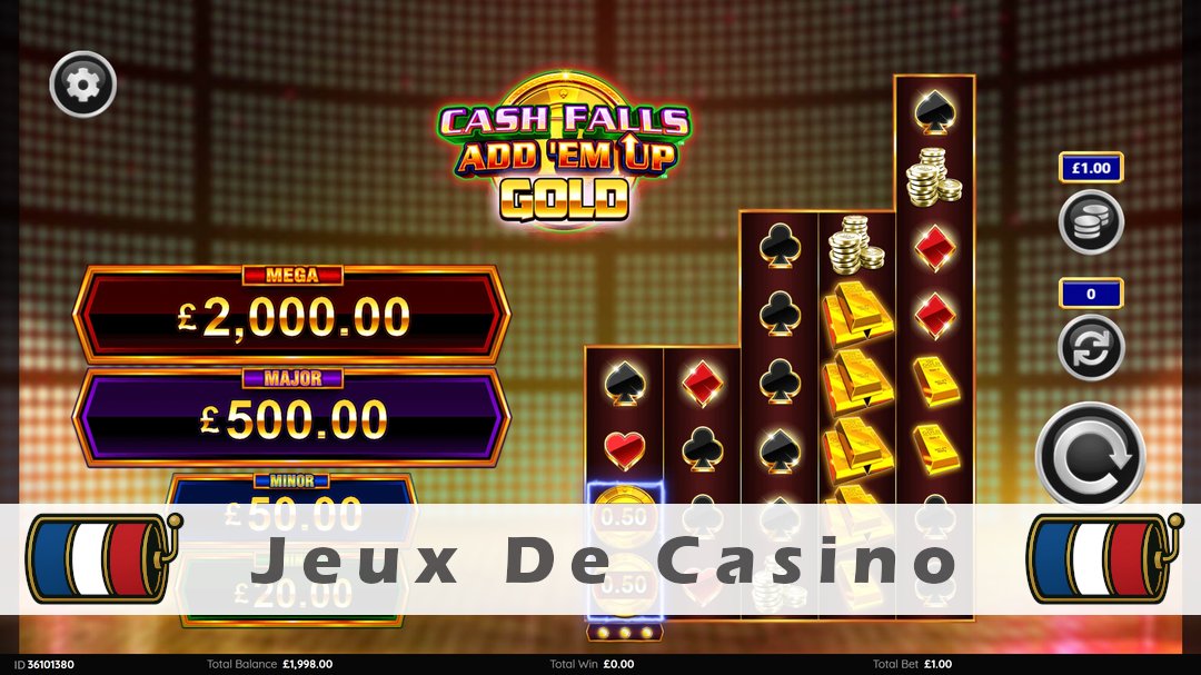 Démo de la machine à sous Cash Falls Add Em Up Gold