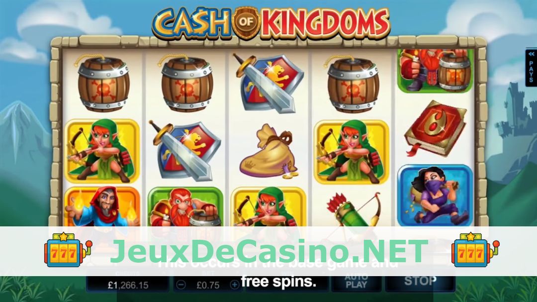 Démo de la machine à sous Cash of Kingdoms