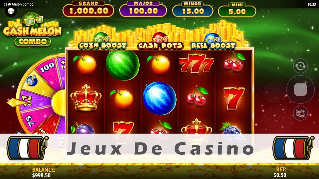 Démo de la machine à sous Cash Melon Combo