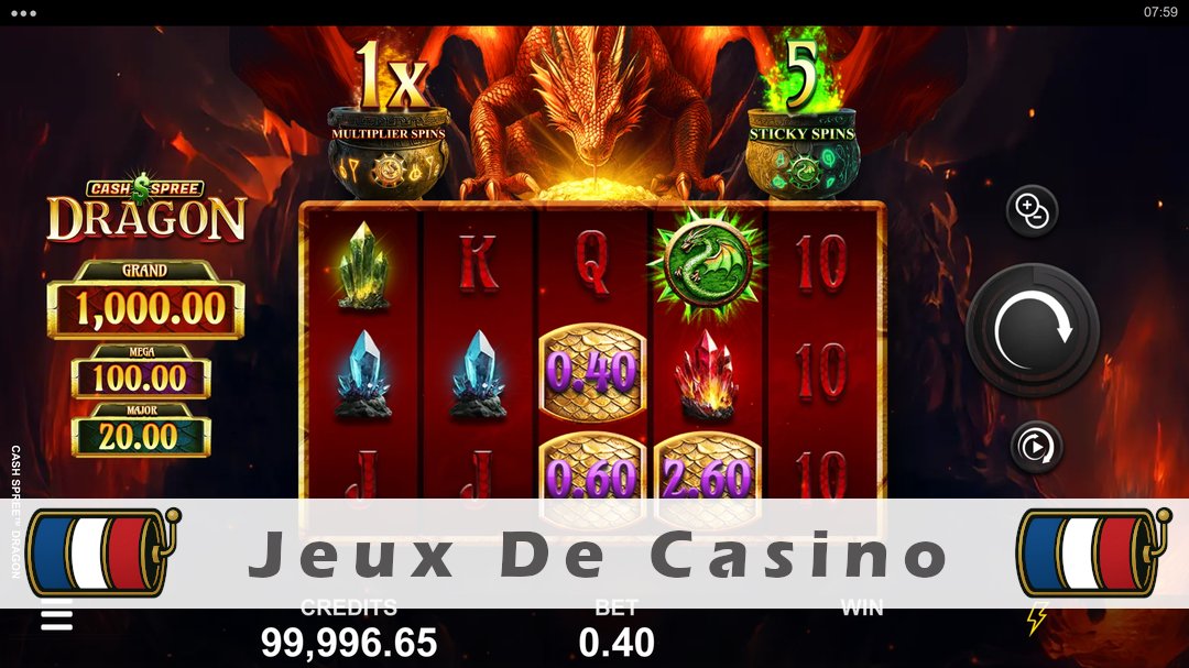 Démo de la machine à sous Cash Spree Dragon