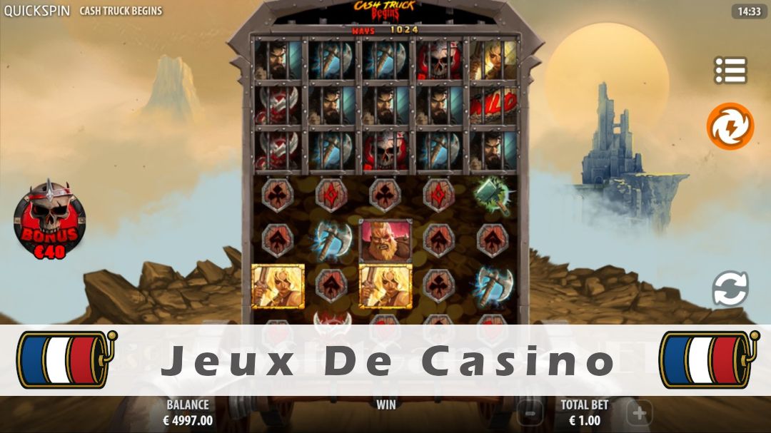 Démo de la machine à sous Cash Truck Begins