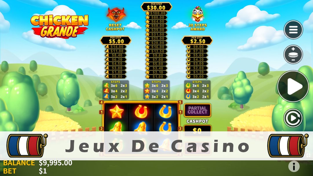 Démo de la machine à sous Chicken Grande