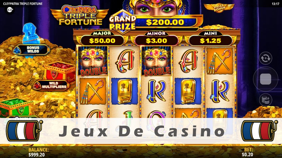 Démo de la machine à sous Cleopatra Triple Fortune