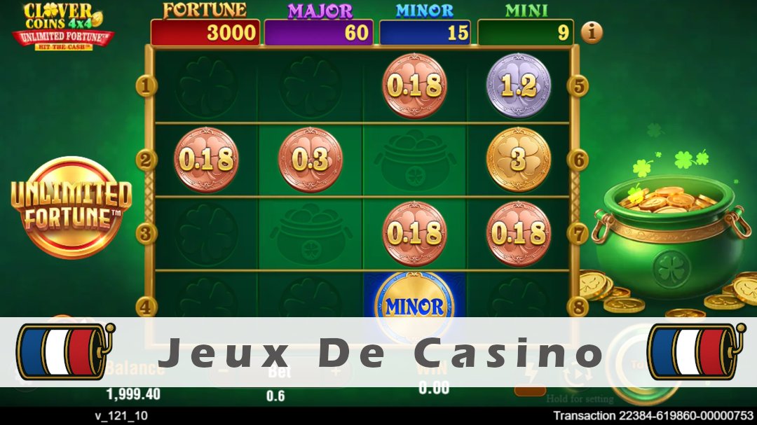 Démo de la machine à sous Clover Coins 4x4 Unlimited Fortune