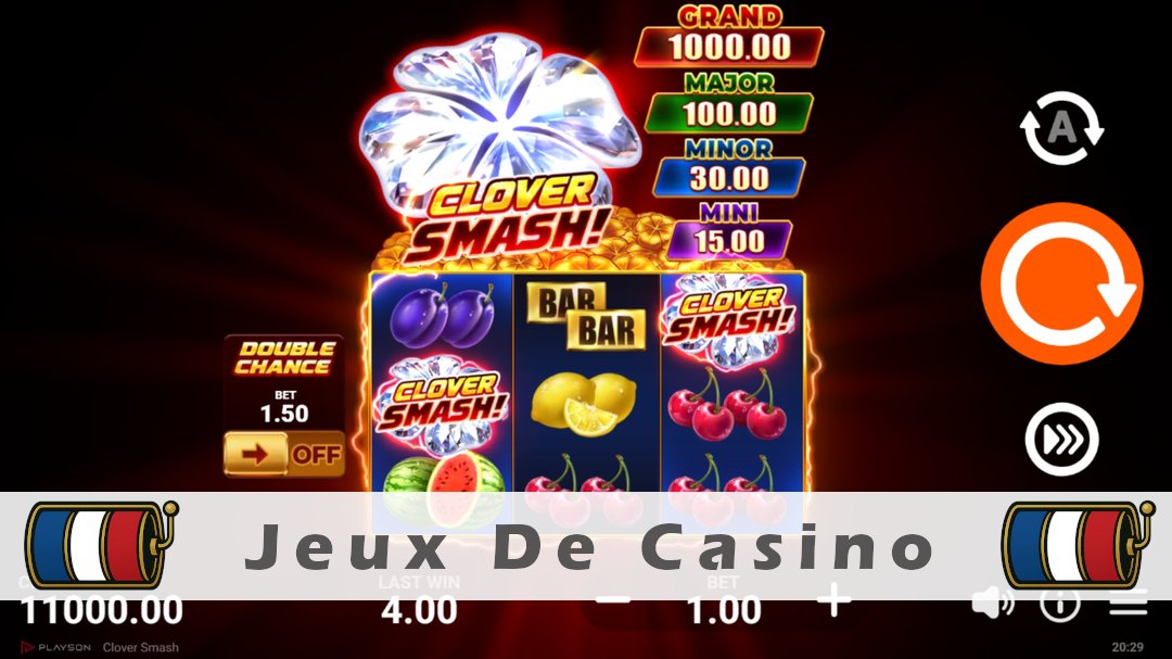 Démo de la machine à sous Clover Smash
