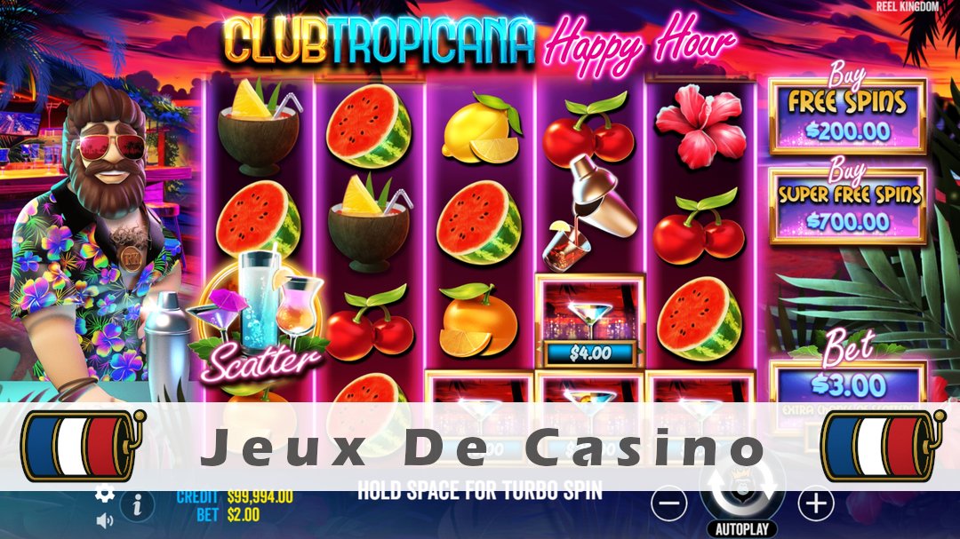 Démo de la machine à sous Club Tropicana Happy Hour