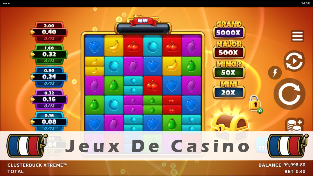Démo de la machine à sous ClusterBuck Xtreme