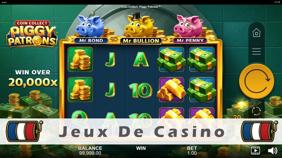 Démo de la machine à sous Coin Collect Piggy Patrons