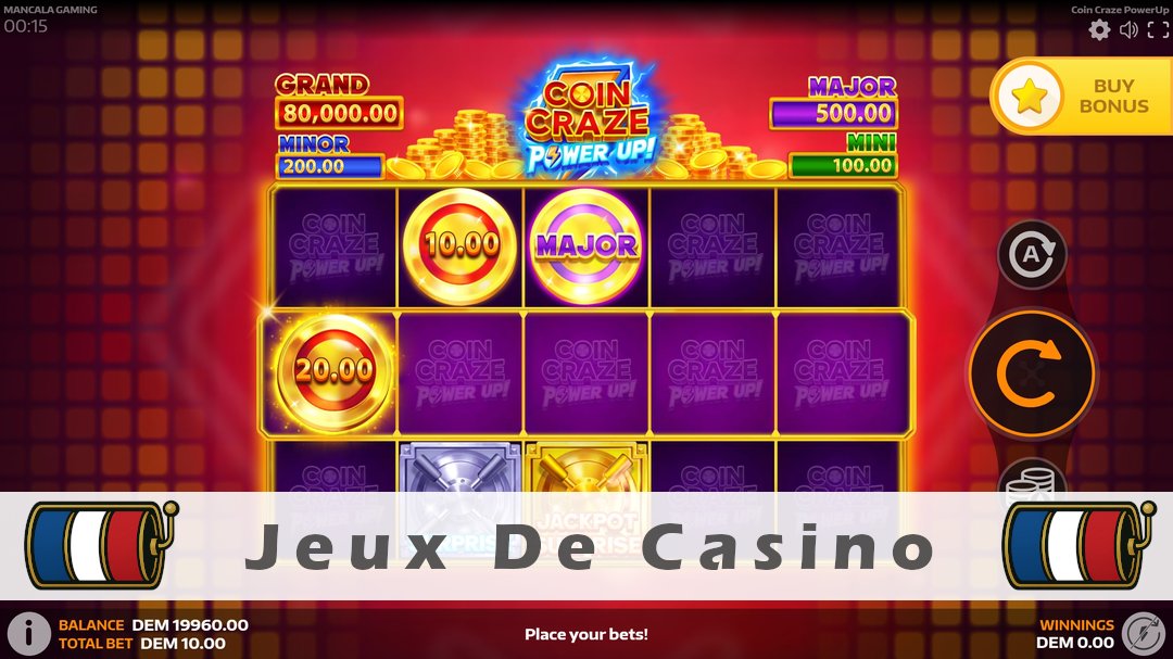 Démo de la machine à sous Coin Craze PowerUp