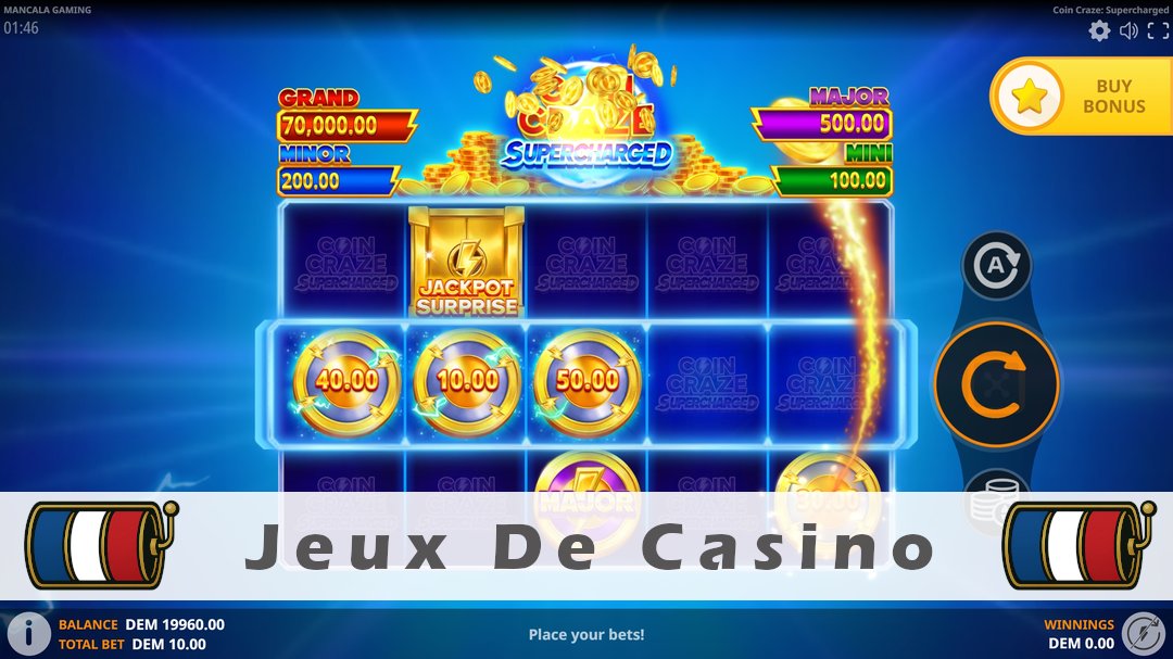 Démo de la machine à sous Coin Craze Supercharged