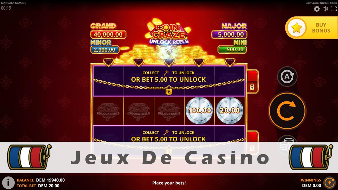 Démo de la machine à sous Coin Craze Unlock Reels