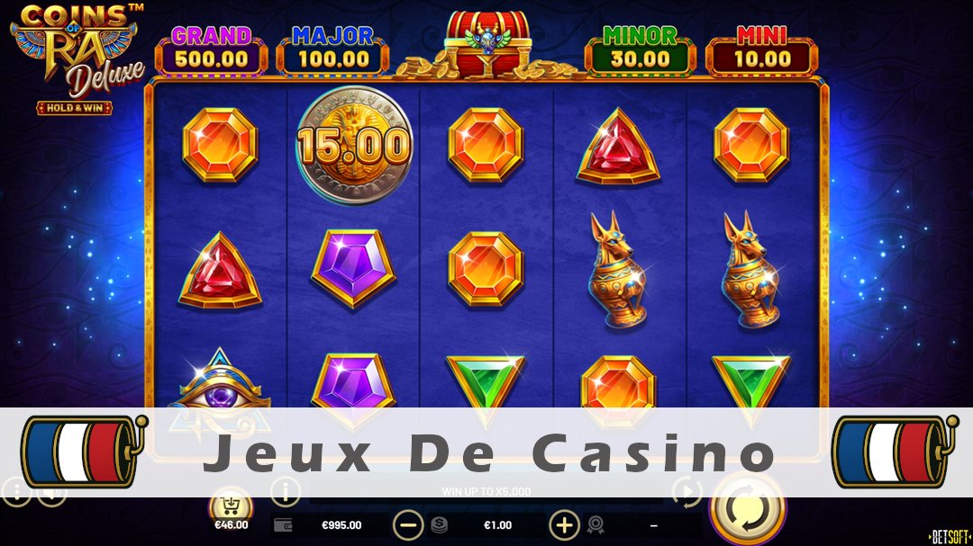 Démo de la machine à sous Coins of Ra Deluxe Hold & Win