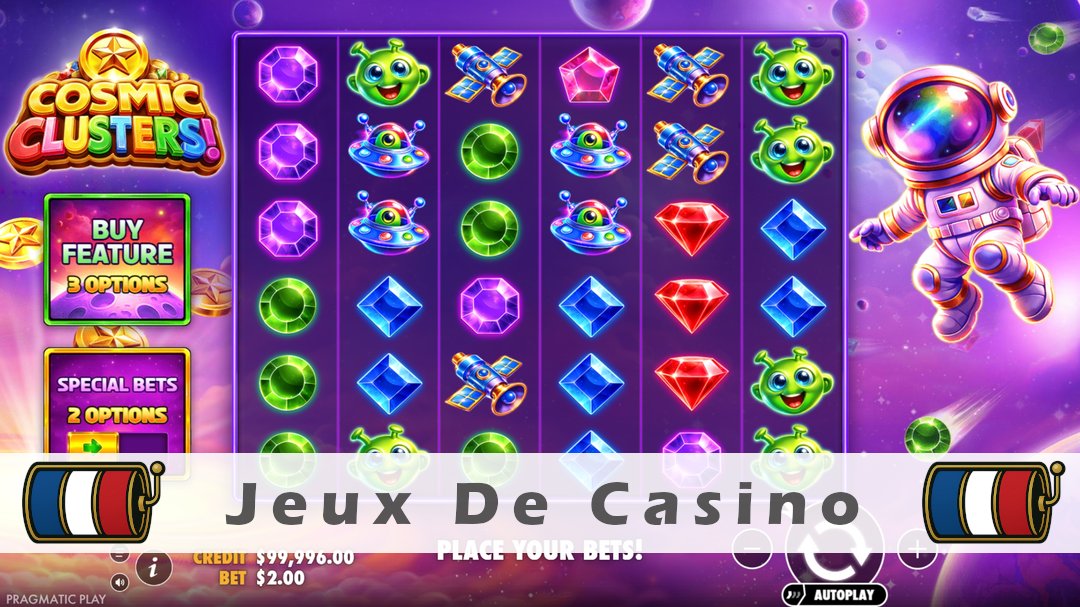 Démo de la machine à sous Cosmic Clusters!