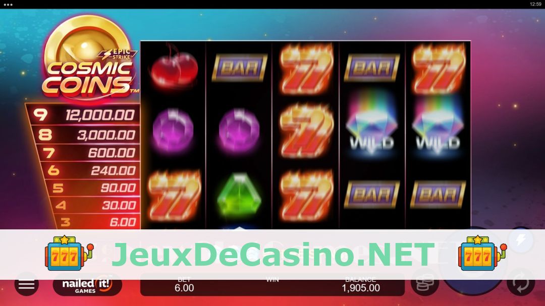 Démo de la machine à sous Cosmic Coins