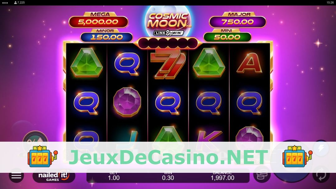 Démo de la machine à sous Cosmic Moon Link & Win