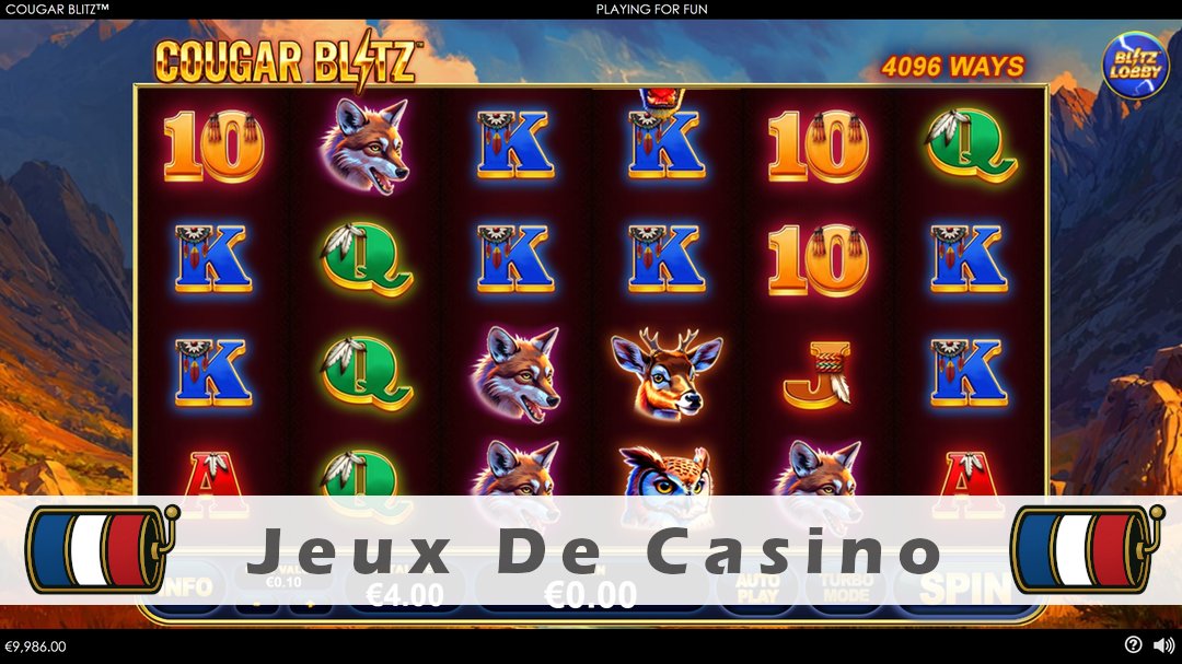 Démo de la machine à sous Cougar Blitz
