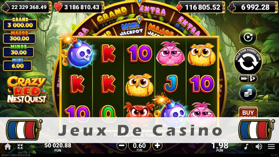 Démo de la machine à sous Crazy Red Nest Quest