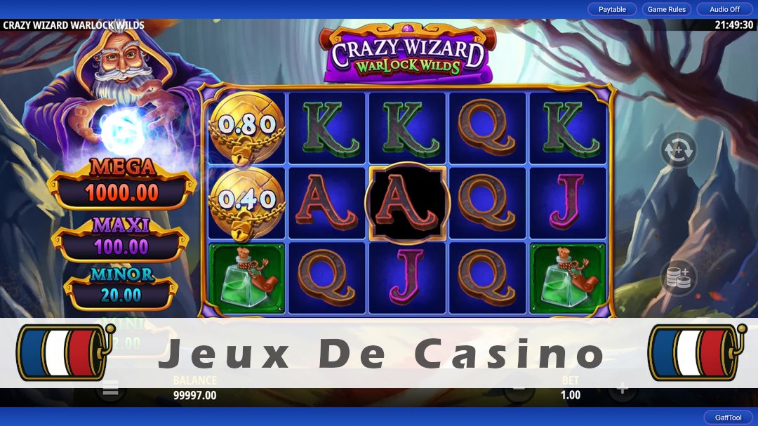 Démo de la machine à sous Crazy Wizard Warlock Wilds