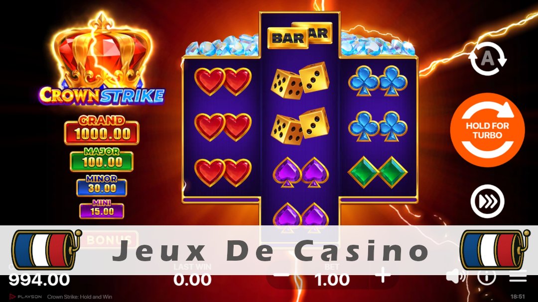 Démo de la machine à sous Crown Strike Hold and Win