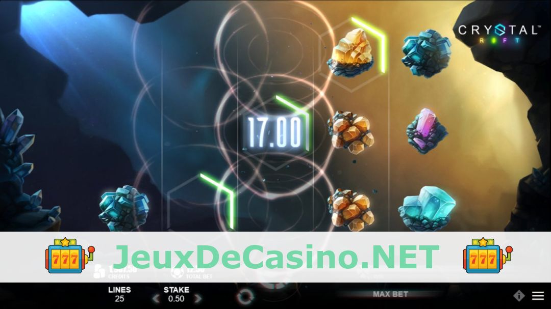 Démo de la machine à sous Crystal Rift