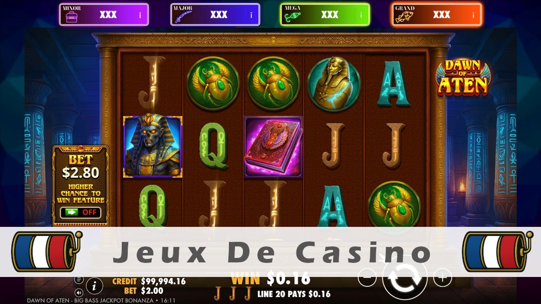 Démo de la machine à sous Dawn of Aten