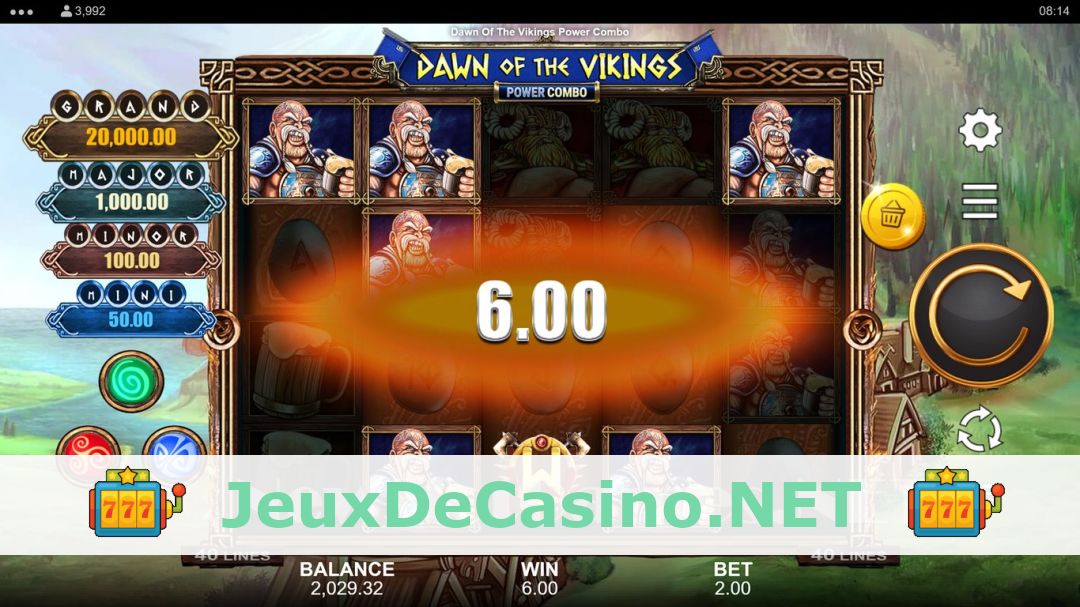 Démo de la machine à sous Dawn of the Vikings