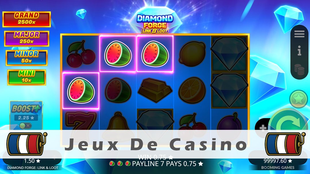 Démo de la machine à sous Diamond Forge Link & Loot