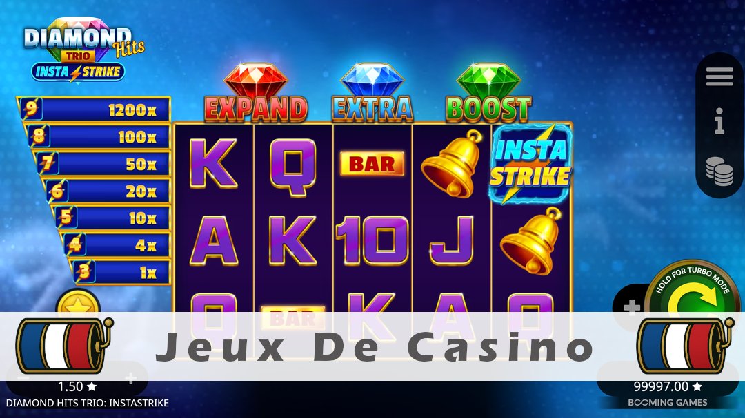Démo de la machine à sous Diamond Hits Trio InstaStrike