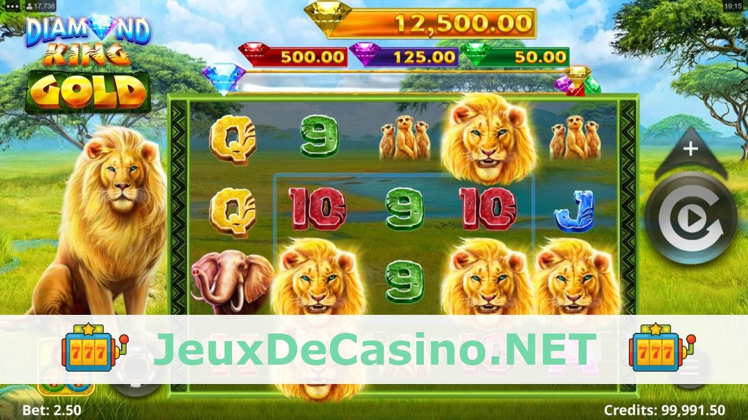 Démo de la machine à sous Diamond King Gold