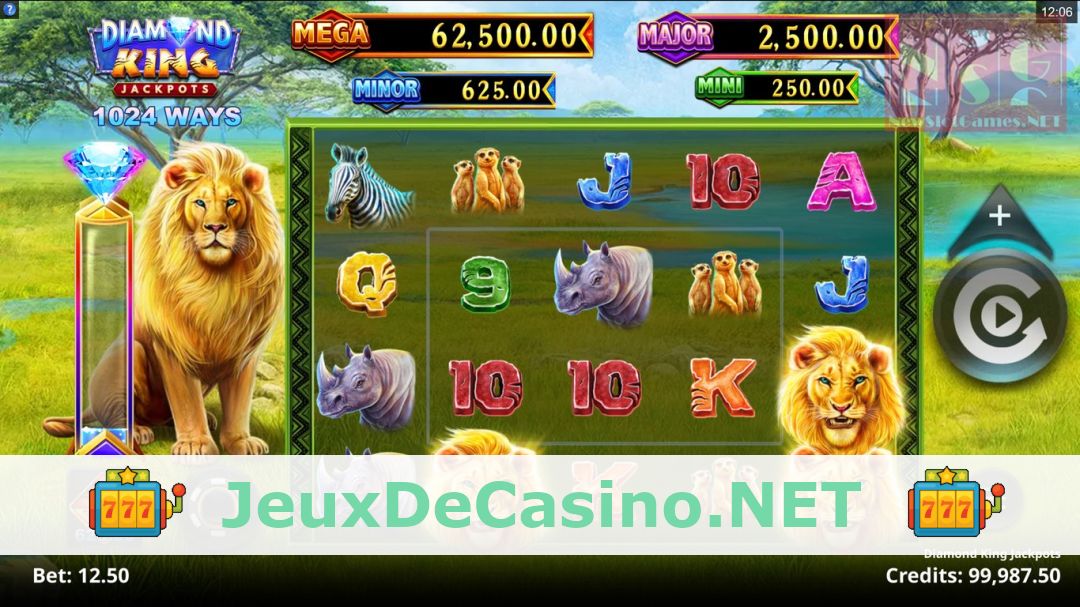 Démo de la machine à sous Diamond King Jackpots