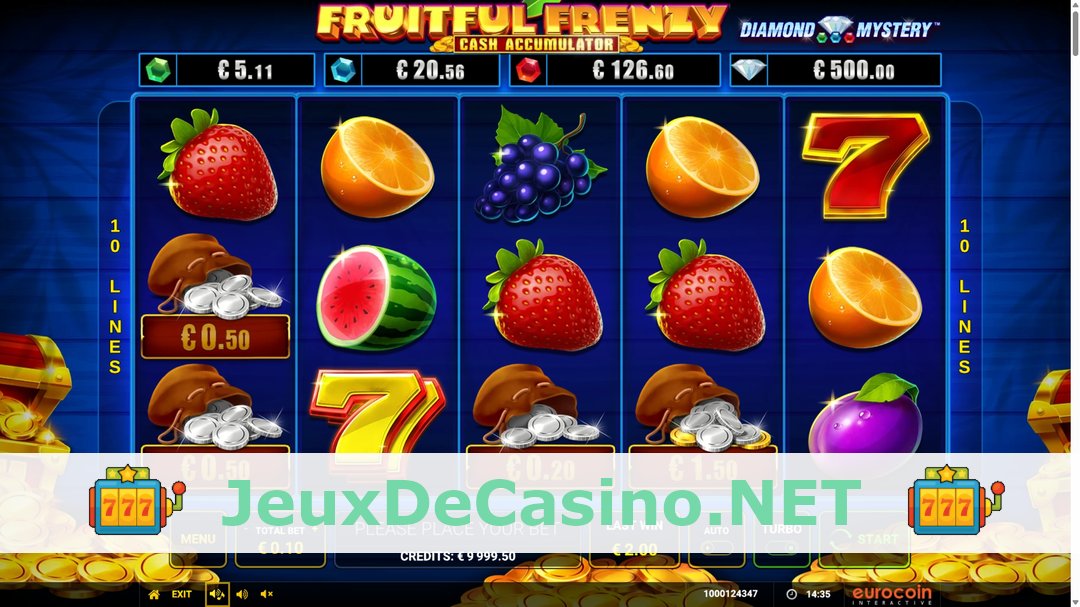 Démo de la machine à sous Diamond Mystery Fruitful Frenzy