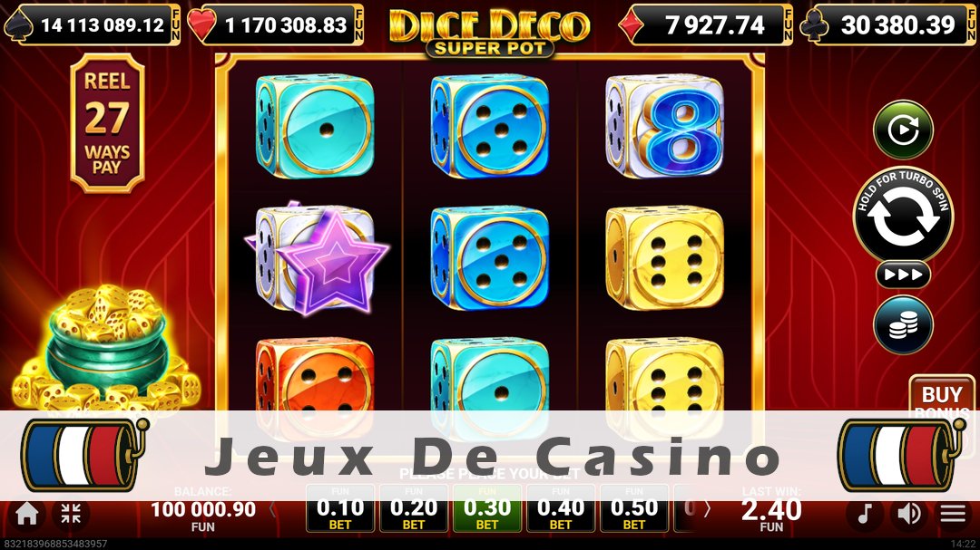 Démo de la machine à sous Dice Deco Super Pot