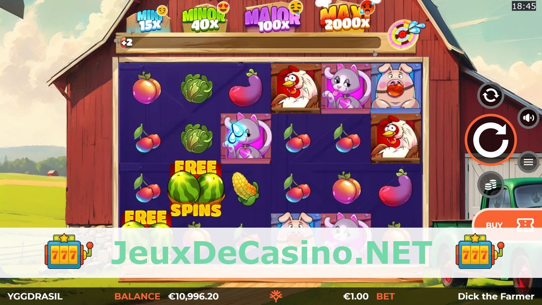 Démo de la machine à sous Dick The Farmer