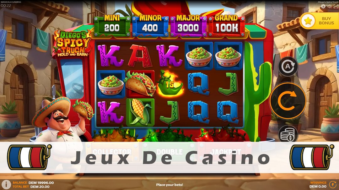 Démo de la machine à sous Diegos Spicy Truck
