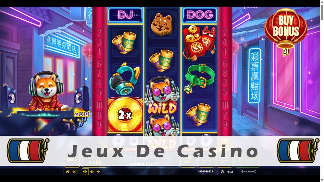 Démo de la machine à sous DJ Dog