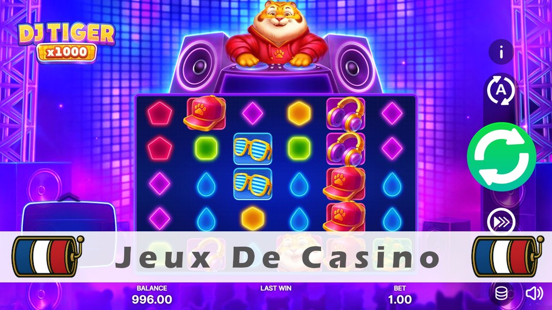 Démo de la machine à sous DJ Tiger x1000