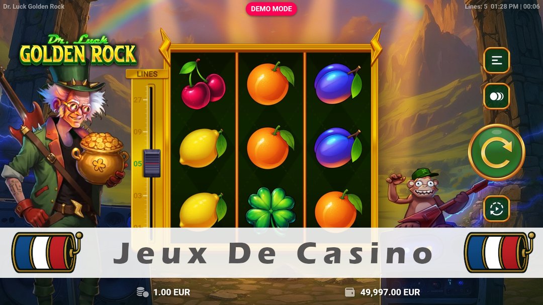 Démo de la machine à sous Dr. Luck Golden Rock