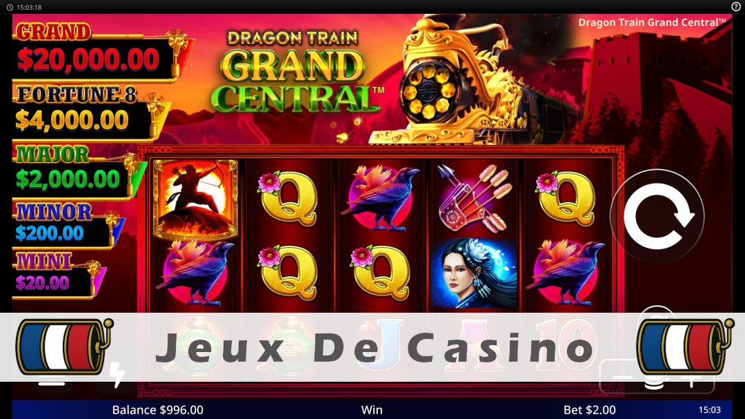 Démo de la machine à sous Dragon Train Grand Central