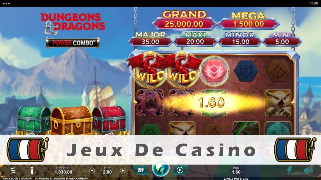 Démo de la machine à sous Dungeons & Dragons Power Combo