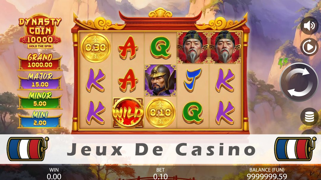 Démo de la machine à sous Dynasty Coin 10,000 Hold The Spin