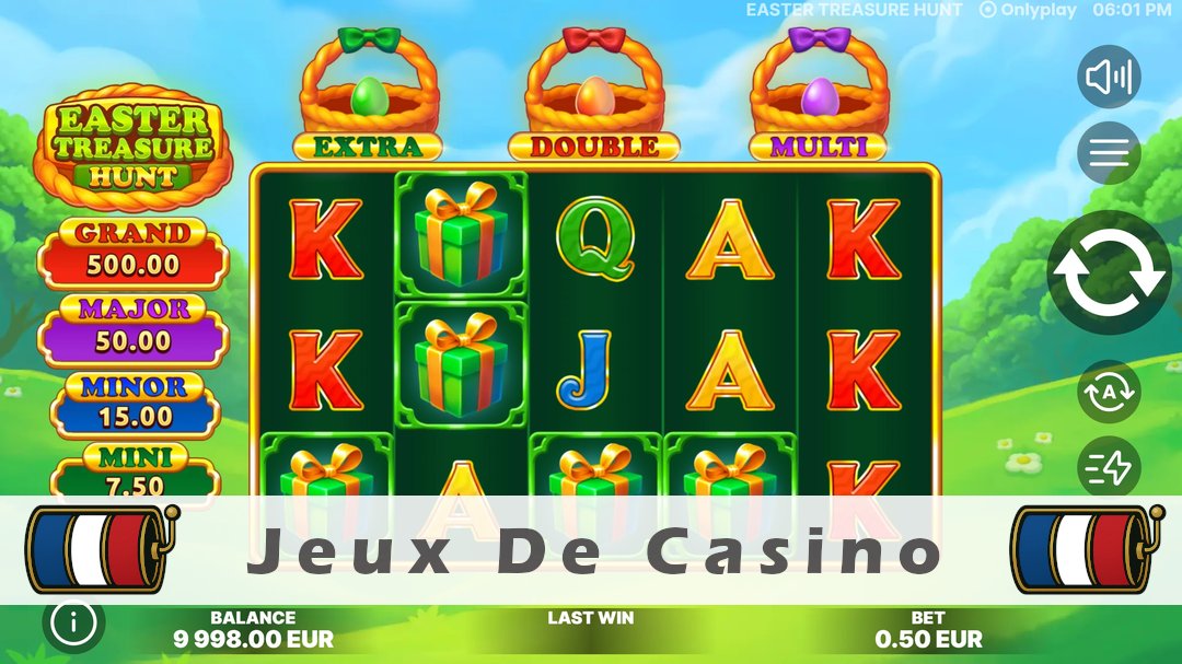Démo de la machine à sous Easter Treasure Hunt