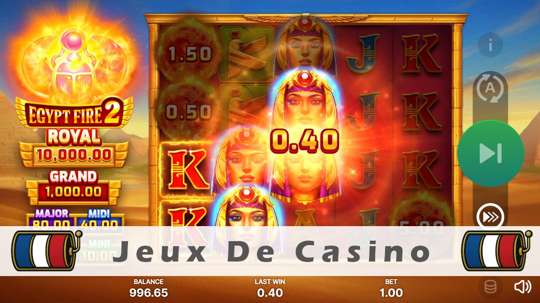 Démo de la machine à sous Egypt Fire 2