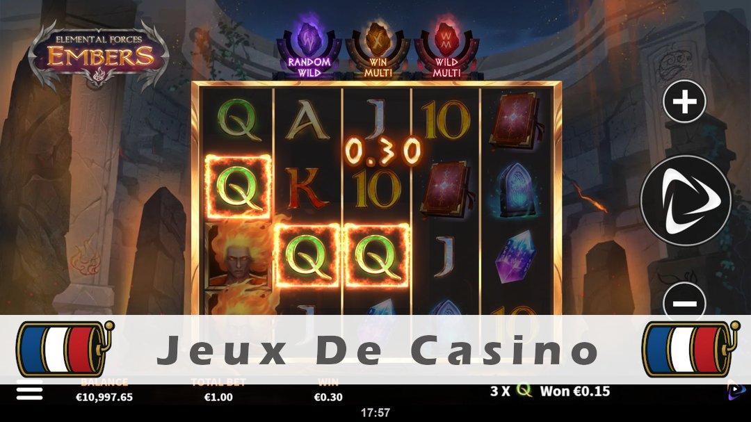 Démo de la machine à sous Elemental Forces Embers