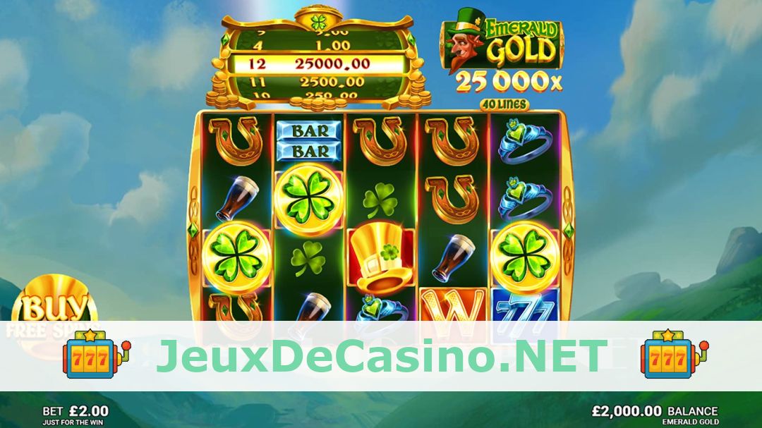 Démo de la machine à sous Emerald Gold