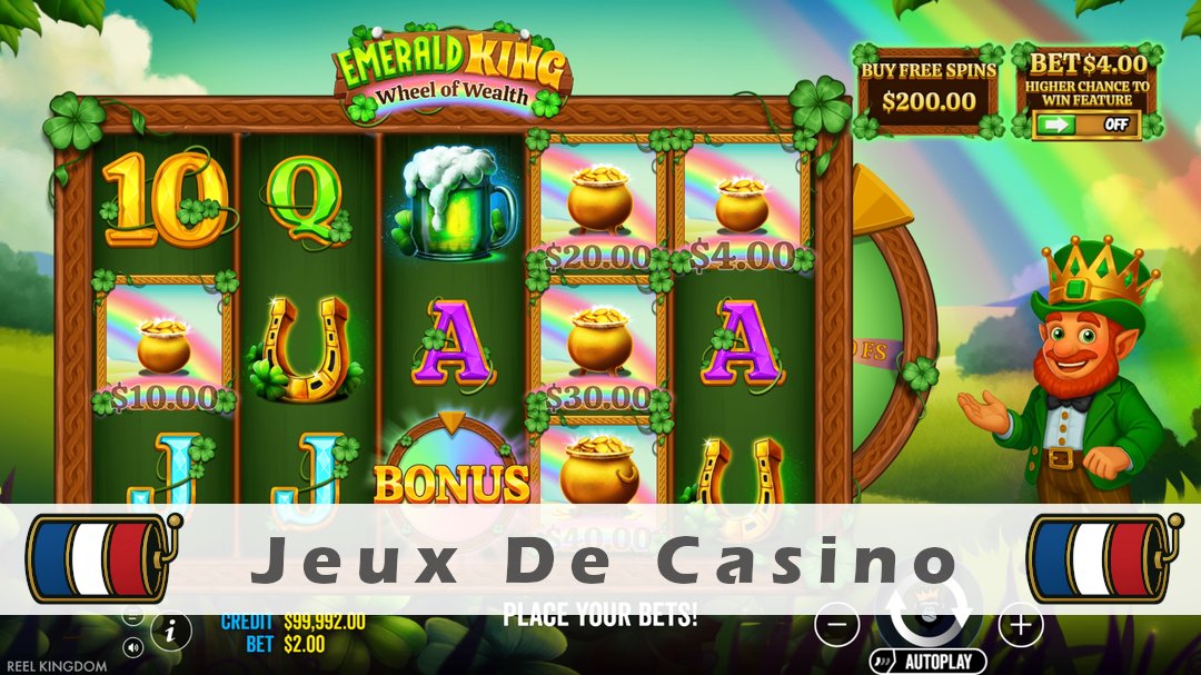 Démo de la machine à sous Emerald King Wheel of Wealth